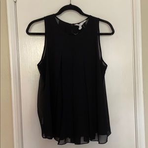 BCBG Generation Black Pleated Tank